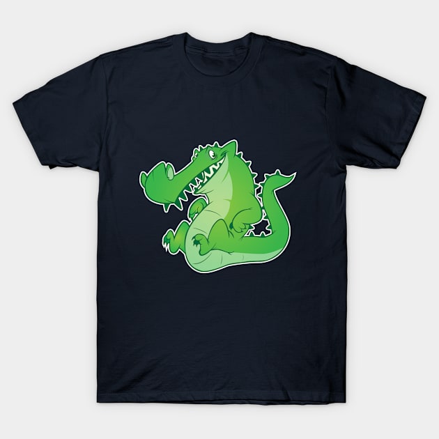 Crocodile Bounce T-Shirt by GorillaDigital